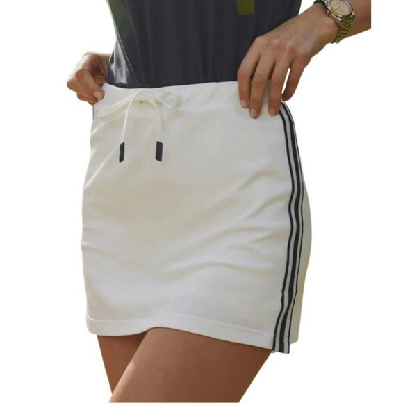 Varley Patrick Tie Waist Skort White Black Stripe Sides Athletic Golf Women’s S - Picture 12 of 12